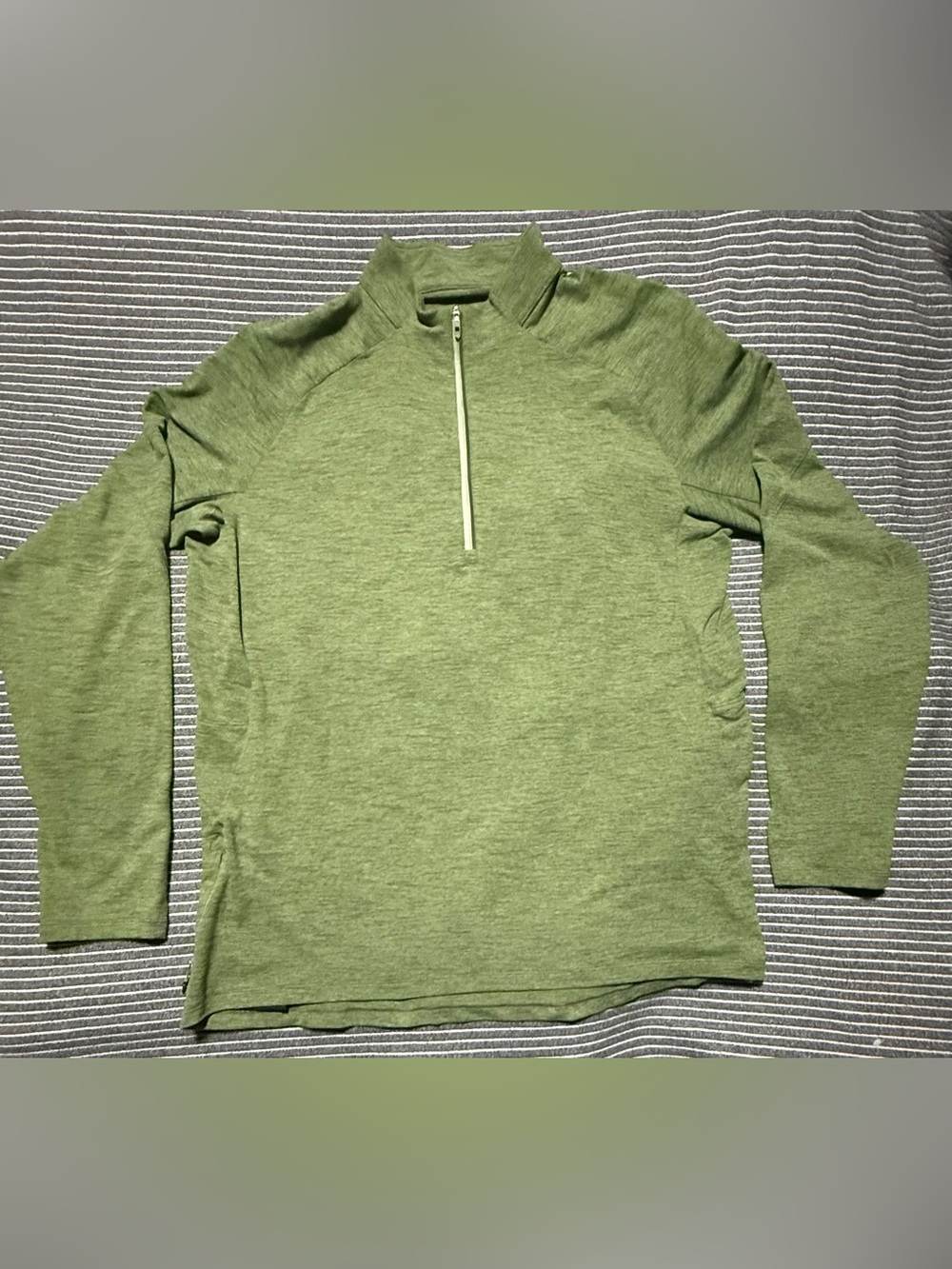 Lululemon Surge Men’s Half-Zip | HEATHERED GREEN | XL